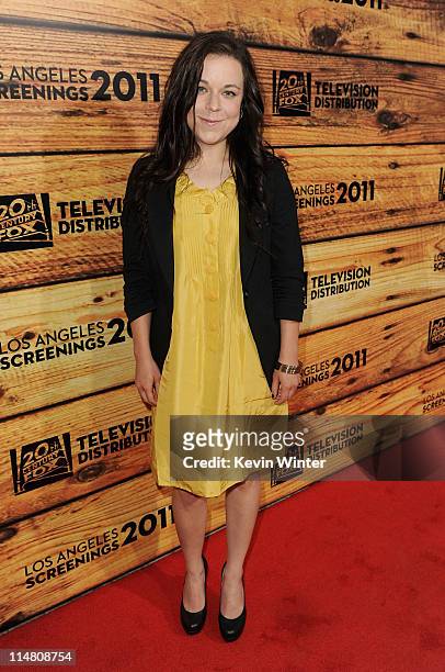 Actress Tina Majorino attends a star-studded party hosted by Twentieth Century Fox Television Distribution at the Fox Lot on May 26, 2011 in Century...