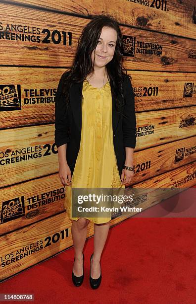 Actress Tina Majorino attends a star-studded party hosted by Twentieth Century Fox Television Distribution at the Fox Lot on May 26, 2011 in Century...