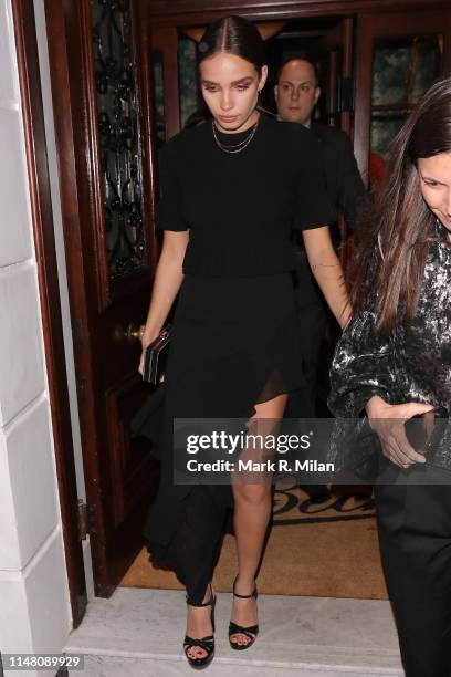 Hana Cross attending a private dinner hosted by Michael Kors at Browns Hotel Mayfair on May 09, 2019 in London, England.