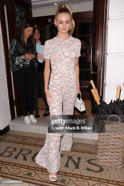 Ella Ross attending a private dinner hosted by Michael Kors at Browns Hotel Mayfair on May 09, 2019 in London, England.