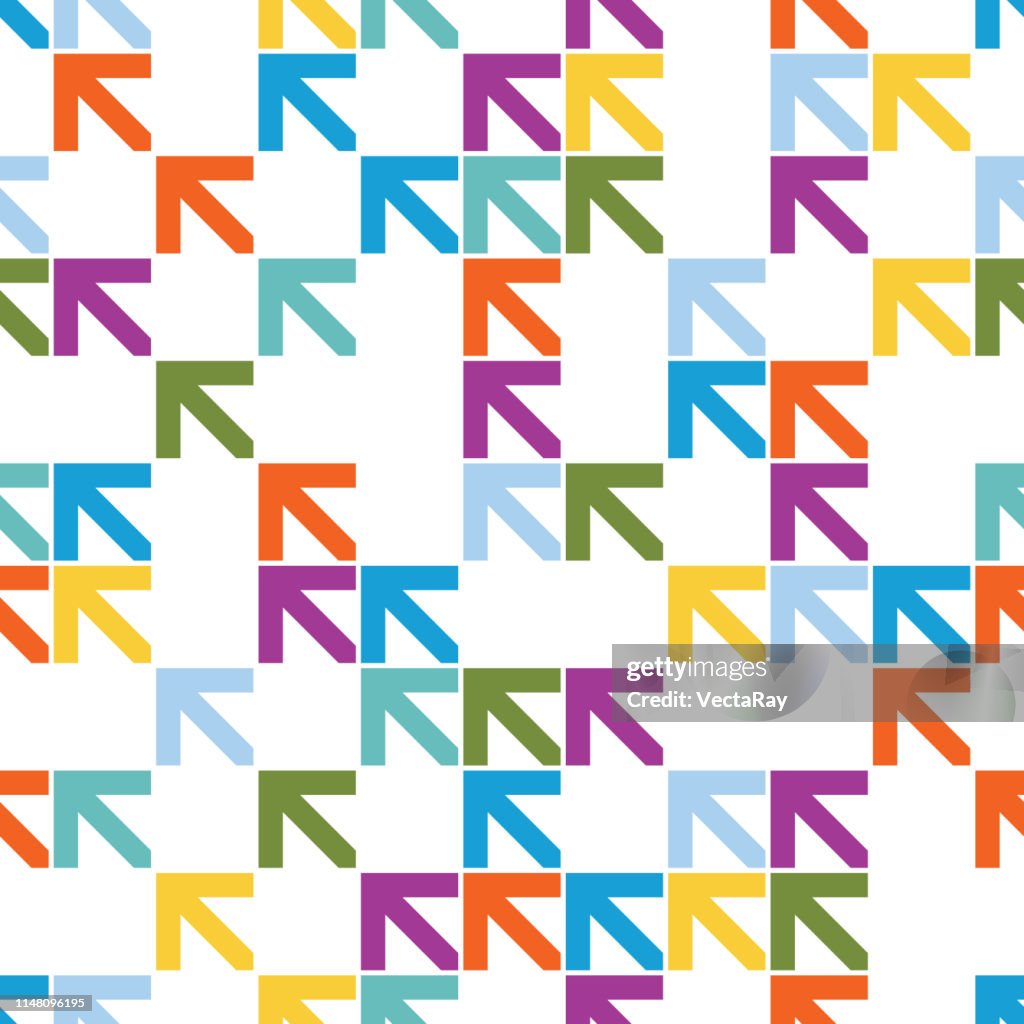 Arrow Texture Pattern Seamless Colourful Arrow Pattern Background High-Res Vector Graphic ...