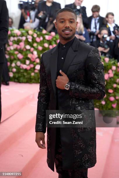 Michael B. Jordan attends The Metropolitan Museum Of Art's 2019 Costume Institute Benefit "Camp: Notes On Fashion" at Metropolitan Museum of Art on...