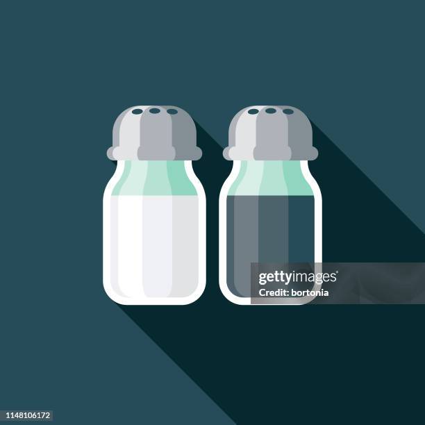 seasoning pizza icon - salt shaker stock illustrations