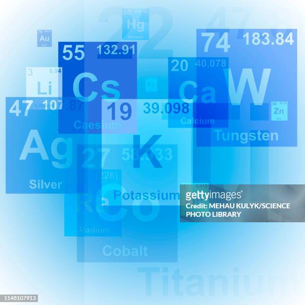periodic table, illustration - periodensystem der elemente stock-grafiken, -clipart, -cartoons und -symbole