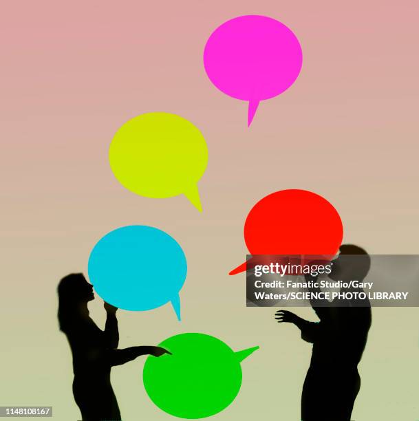 creative discussion, conceptual illustration - debatte stock-grafiken, -clipart, -cartoons und -symbole