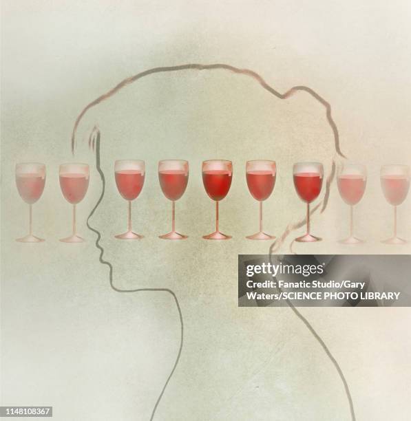 stockillustraties, clipart, cartoons en iconen met alcoholism, conceptual illustration - dependency