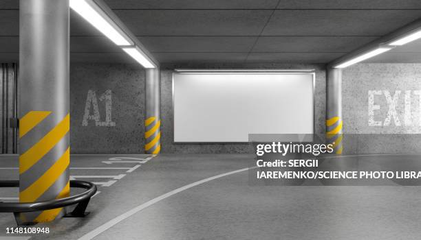 illustrazioni stock, clip art, cartoni animati e icone di tendenza di billboard mock-up, illustration - tabellone