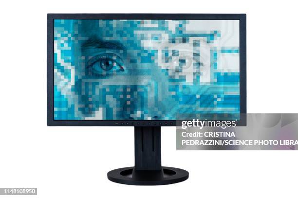 artificial intelligence, conceptual image - virtual assistant stock illustrations