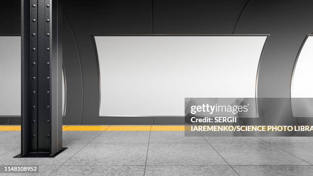 billboard mock-up, illustration - underground station 幅插畫檔、美工圖案、卡通及圖標