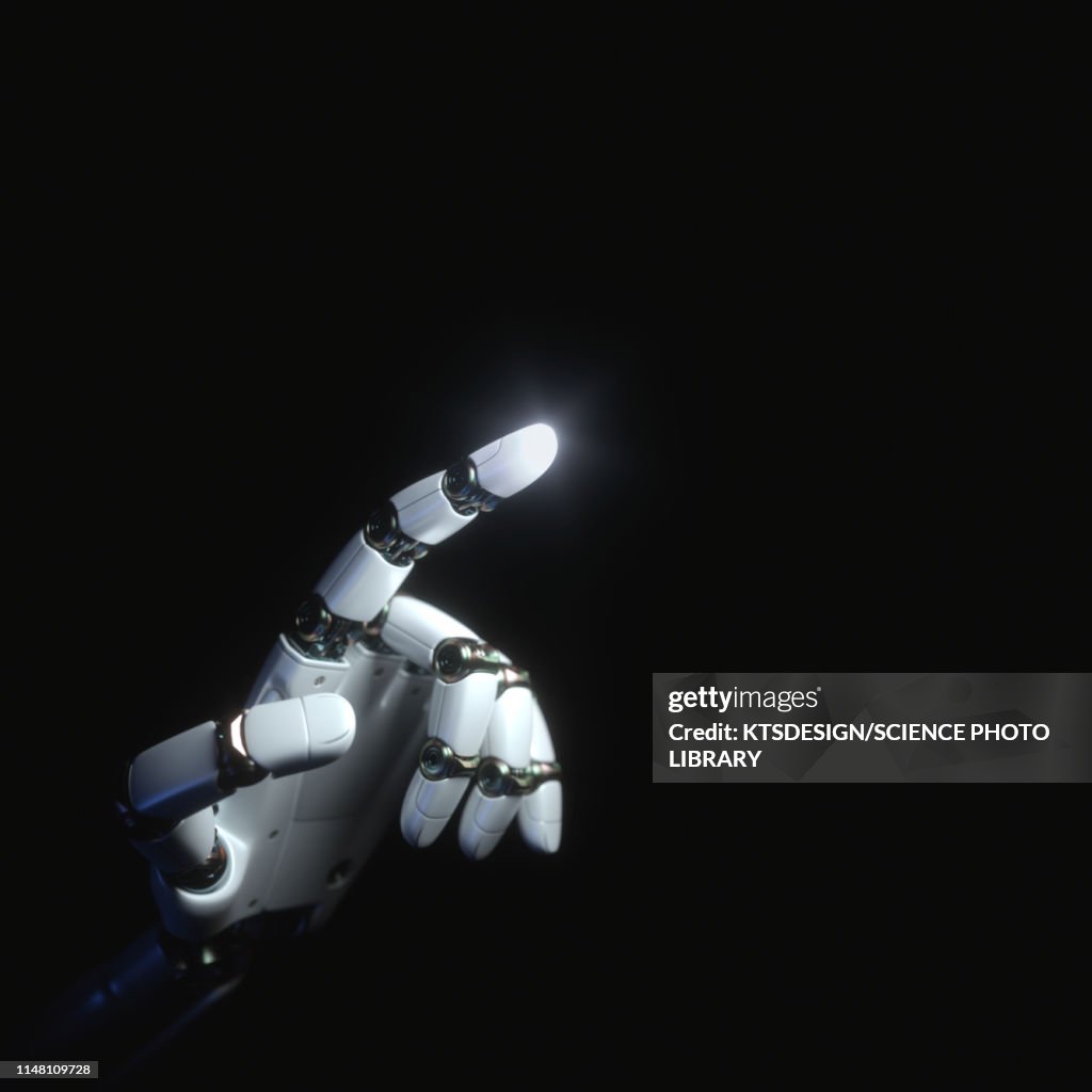 Robotic hand, illustration