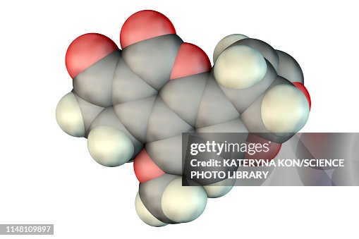 Aflatoxin B1, molecular model Aflatoxin B1, molecular model