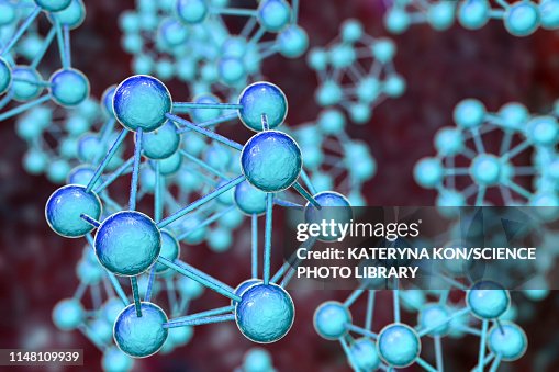 Abstract molecular network, illustration Abstract molecular network, illustration
