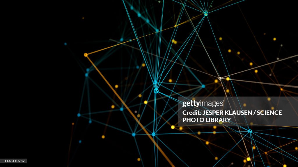 Network connections, abstract illustration