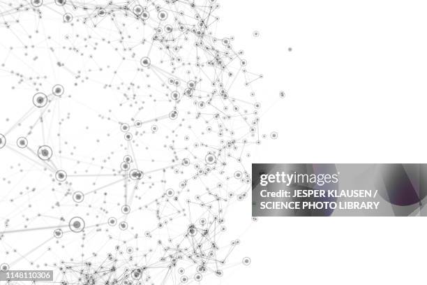 network, abstract illustration - molecular structure stock illustrations