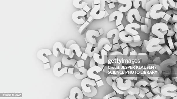 stockillustraties, clipart, cartoons en iconen met group of question marks, illustration - questions