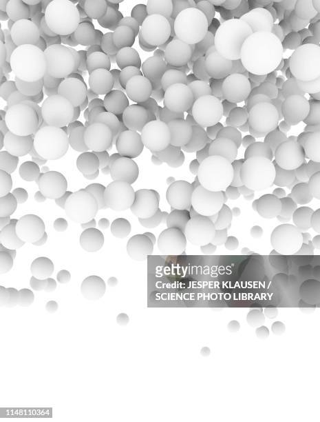 illustrazioni stock, clip art, cartoni animati e icone di tendenza di abstract white spheres, illustration - sfera