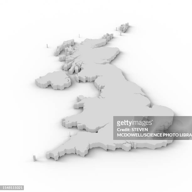 map of united kingdom - britain map stock pictures, royalty-free photos & images