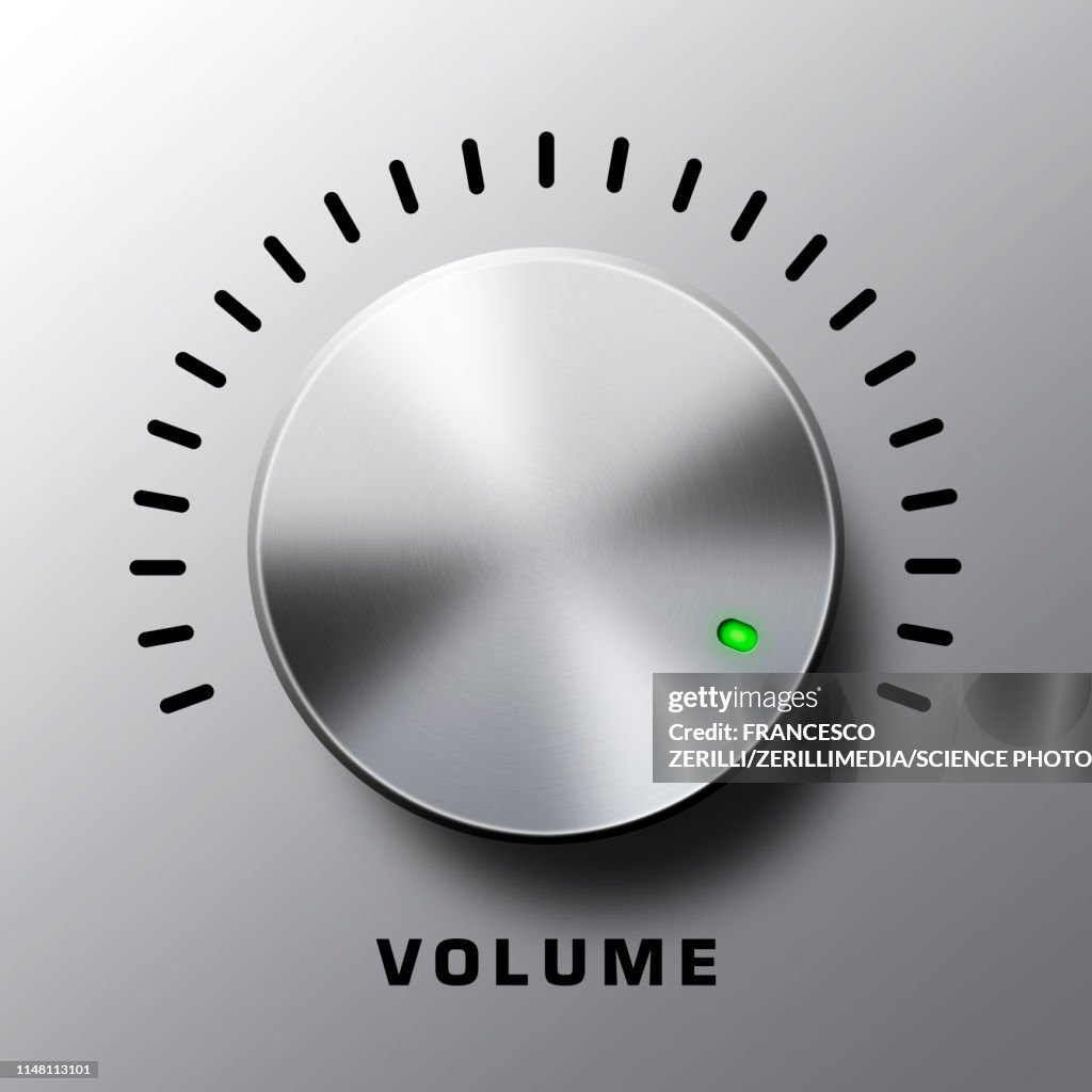 Volume knob, illustration