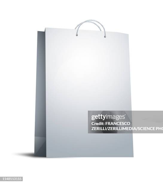 shopping bag, illustration - tote bag white stock illustrations