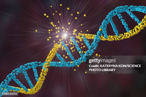 dna damage, illustration - breaking down stock illustrations
