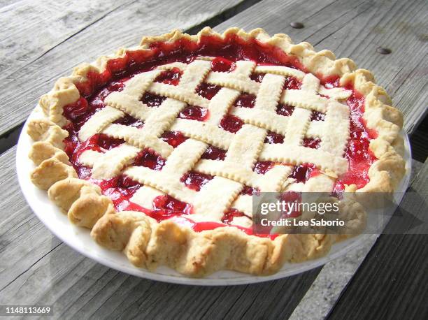 cherry pie - cherry pie stock pictures, royalty-free photos & images