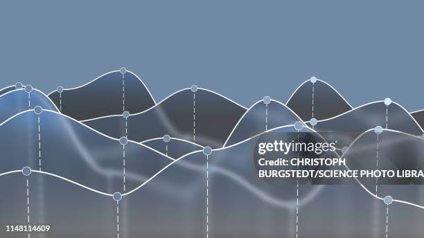 line graphs, illustration - assessment graph stock illustrations