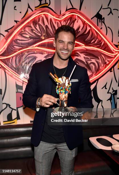 Actor Brant Daugherty celebrates his bachelor weekend at Black Tap at The Venetian Resort Las Vegas on May 09, 2019 in Las Vegas, Nevada.