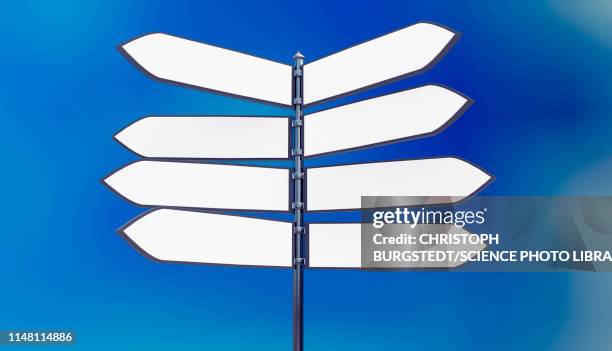 signpost, illustration - conclusion stock illustrations