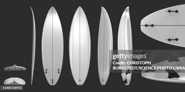 surfboard, illustration - surfboard stock illustrations stock pictures, royalty-free photos & images