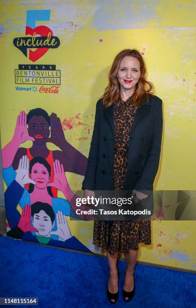 Jordana Spiro of "To The Stars" walks the blue carpet at the 5th Annual Bentonville Film Festival on May 09, 2019 in Bentonville, Arkansas.