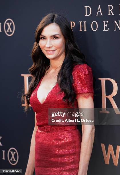 Famke Janssen arrives for the Premiere Of 20th Century Fox's "Dark Phoenix" held at TCL Chinese Theatre on June 4, 2019 in Hollywood, California.