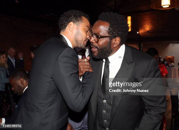 Honoree Jesse Williams and actor Chad Coleman attend the 2019 Moving Mountains Gala on June 4, 2019 in New York City.