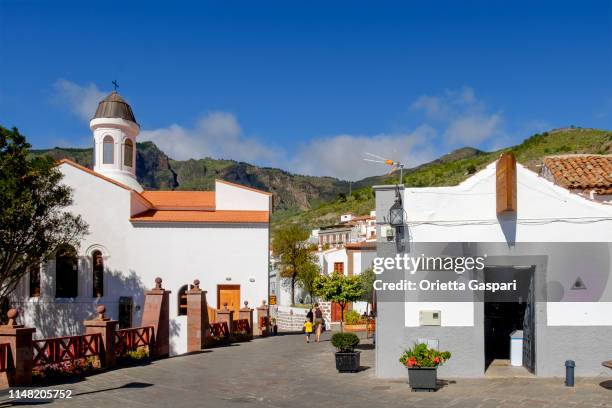 gran canaria, kanarische insel tejeda - tejeda canary islands stock-fotos und bilder