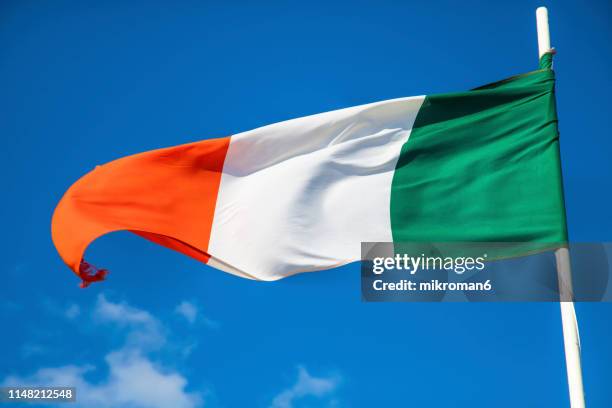 flag of republic of ireland - ireland flag stock pictures, royalty-free photos & images