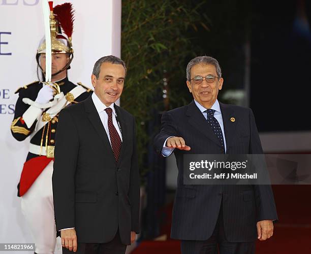 Amr Moussa , Secretary General of the League of Arab States, arrives at day two of the G8 Summit May 27, 2011 in Deauville, France. The Tunisian...