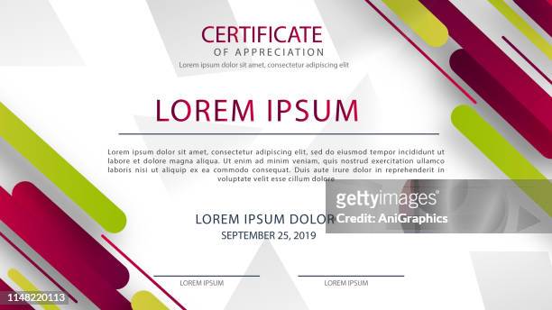certificate background - award template stock illustrations