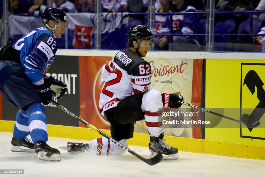 Finland v Canada: Group A - 2019 IIHF Ice Hockey World Championship Slovakia