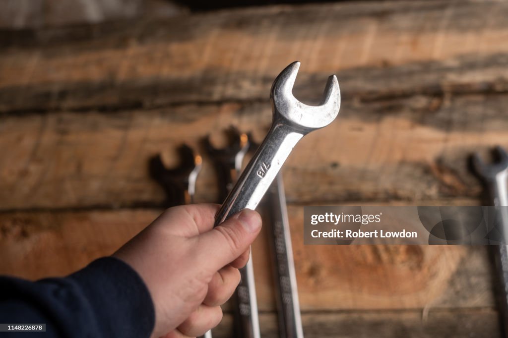 Hand Rench Hand Wrench High-Res Stock Photo - Getty Images