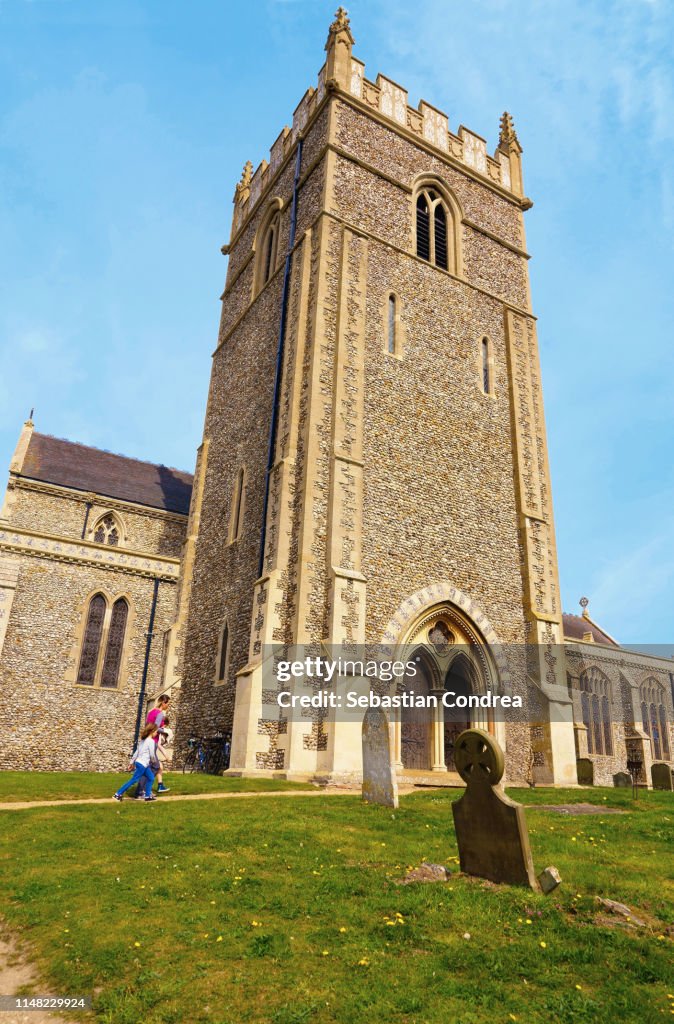 Visiting St Withburga's Church, Holkham,UK.