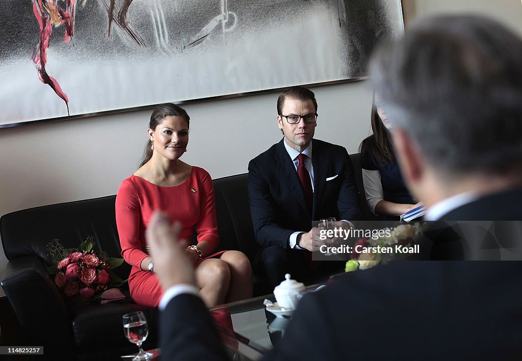 HRH Crown Princess Victoria Of Sweden And Prince Daniel On Germany Visit - Day 4