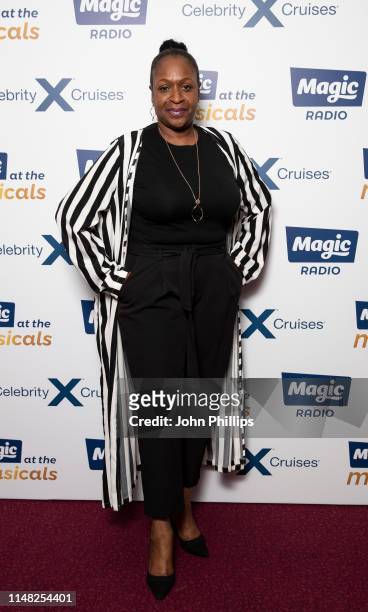 Angie Greaves attends Magic at the Musicals at Royal Albert Hall on May 10, 2019 in London, England.