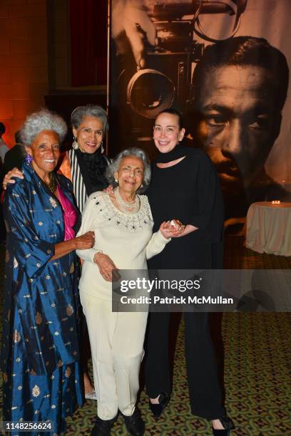 Elizabeth Campbell Park Moskowitz, Gayle Melissa Grant Castelli, May Morrison and Carol Friedman attend The Gordon Parks Foundation Awards Dinner and...