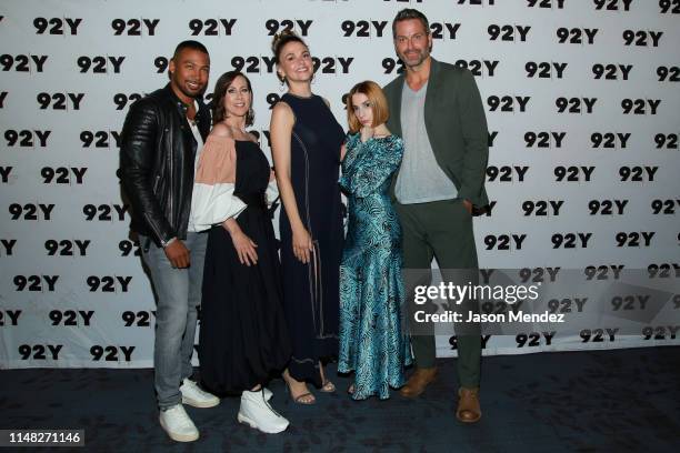 Charles Michael Davis, Miriam Shor, Sutton Foster, Molly Bernard and Peter Hermann at 92nd Street Y on June 5, 2019 in New York City.