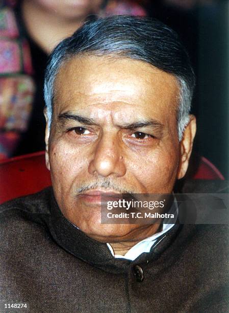 Yashwant Sinha, finance minister of India in this December, 1998 file photo. He is also a senior leader of BJP.