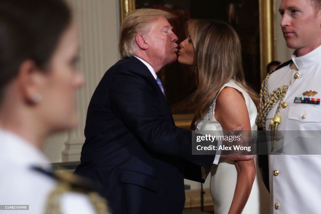 President And Mrs. Trump Host Celebration Of Military Mothers At White House