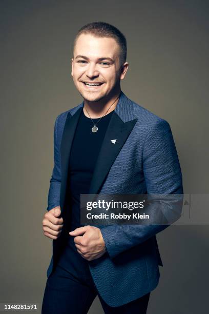 Hunter Hayes poses for a portrait during the 2019 CMT Music Awards at Bridgestone Arena on June 05, 2019 in Nashville, Tennessee.