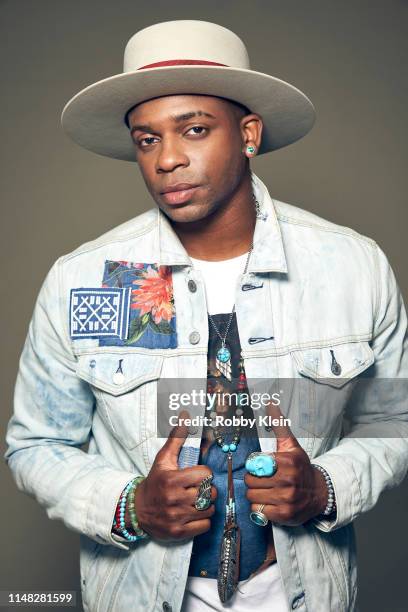 Jimmie Allen poses for a portrait during the 2019 CMT Music Awards at Bridgestone Arena on June 05, 2019 in Nashville, Tennessee.