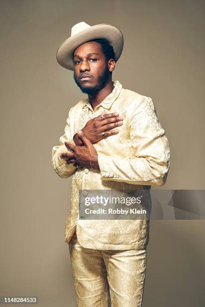 Leon Bridges poses for a portrait during the 2019 CMT Music Awards at Bridgestone Arena on June 05, 2019 in Nashville, Tennessee.