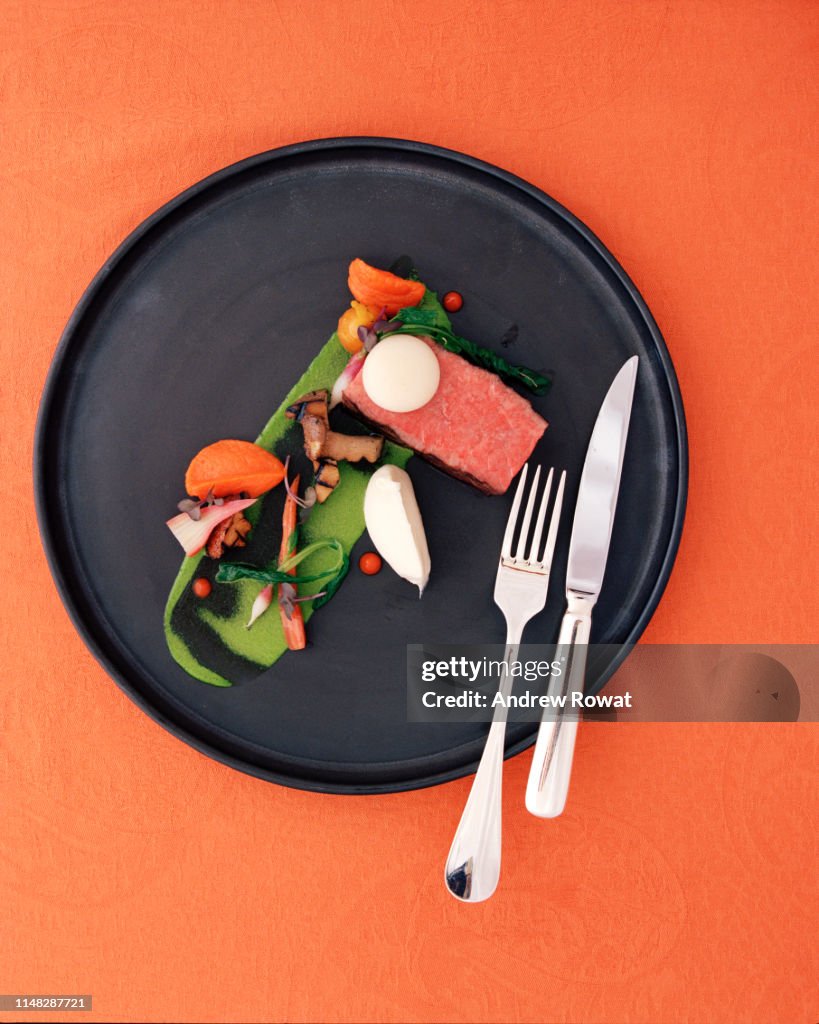 Beef and vegetable dish from above