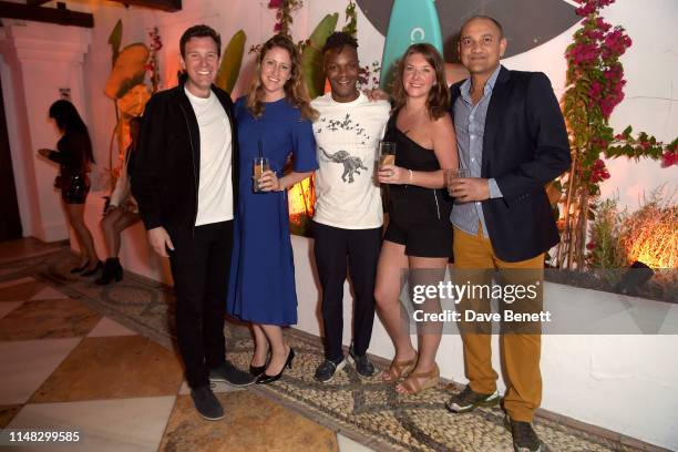 Jack Brooksbank, Rebecca Penn, Deano Moncrieffe, Pippa Lewis and Sheyan Patel celebrate the start of summer with Casamigos at Nobu Hotel Marbella and...